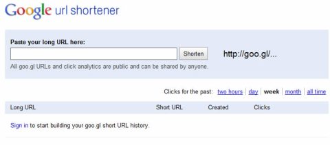 Google URL Shortener Service